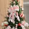 Glitzhome® 32" Whimsical Red & Green Ribbon Christmas Bows, 9ct.